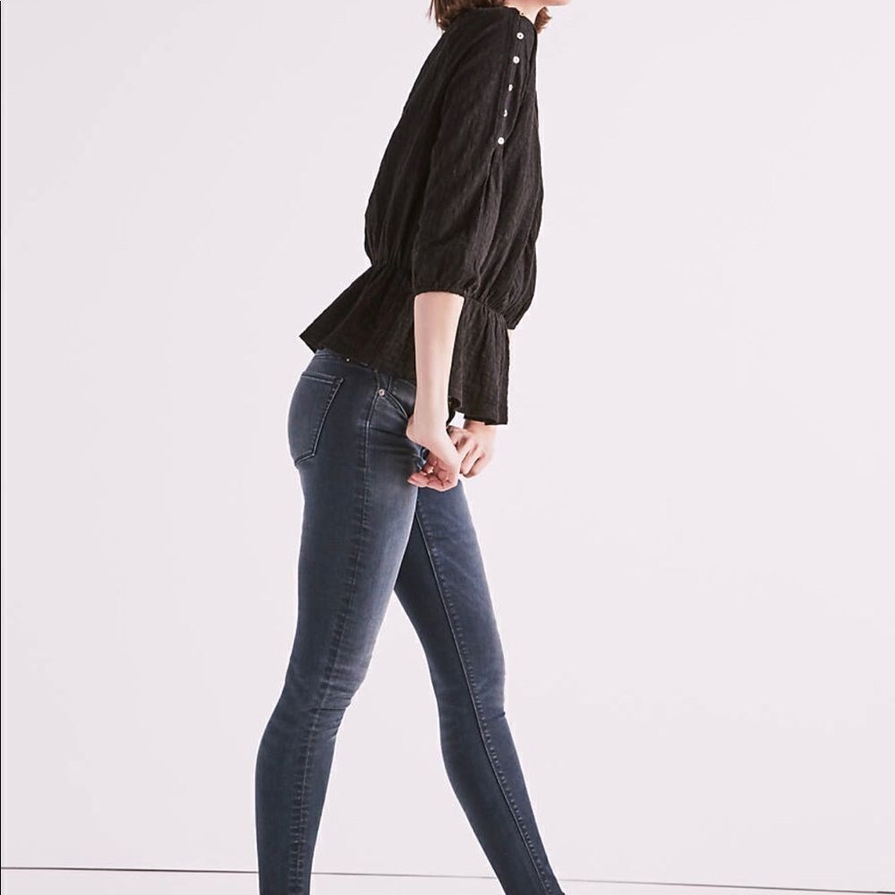 Lucky Brand Jacquard Cold Shoulder Top - Picture 2 of 8